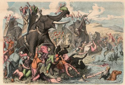 Antikes Griechenland: Feldzug von Alexander dem Großen auf dem Balkan 335 v. Chr. von Heinrich Leutemann