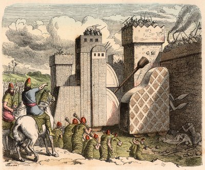 Mesopotamien, Assyrien: Erstürmung einer Festung von Heinrich Leutemann