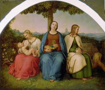 Glaube, Hoffnung und Liebe, 1819 von Heinrich Maria von Hess