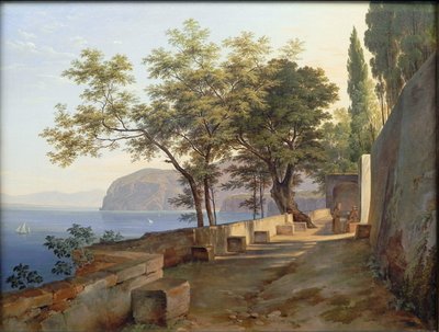 Terrasse des Kapuzinerklosters in Sorrent von Heinrich Reinhold