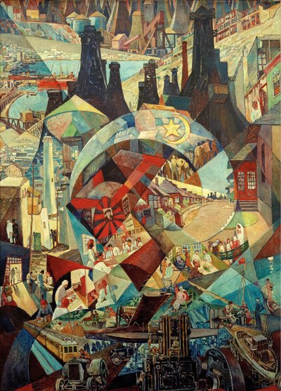 Baku Agitationspanel, 1927 von Heinrich Vogeler