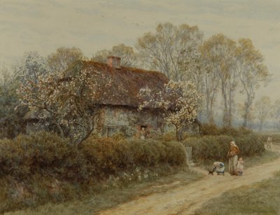 Ein Cottage am Freshwater Gate von Helen Allingham