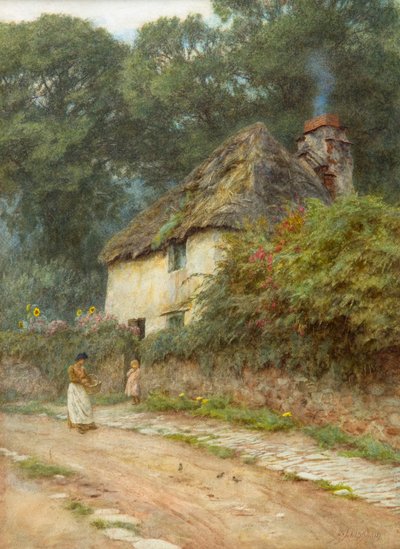 Ein Cottage in Devonshire von Helen Allingham