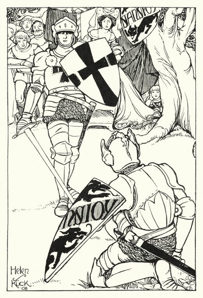 Rotes Kreuz besiegt Sans Joy (Stich) von Helen S. Kuck