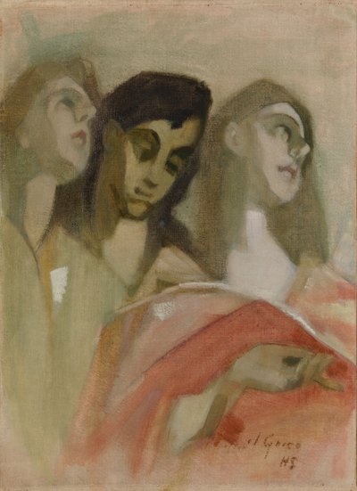 Engelfragment, nach El Greco von Helene Schjerfbeck