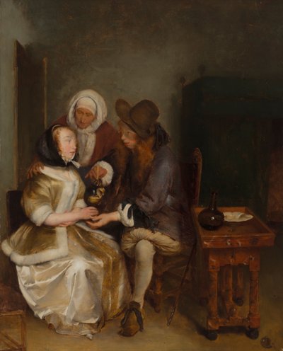Glas Limonade, Kopie nach Gerh. Terborchs Gemälde von Helene Schjerfbeck