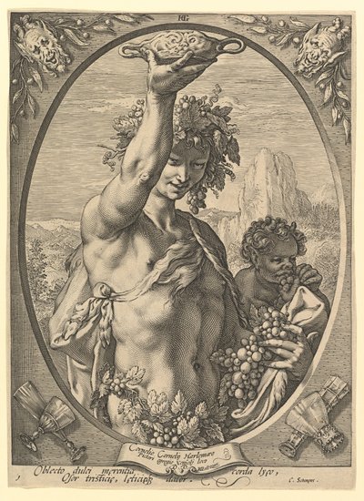 Bacchus von Hendrick Goltzius