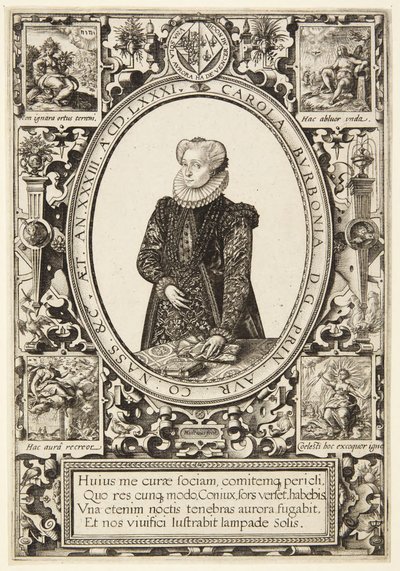 Charlotte von Bourbon von Hendrick Goltzius