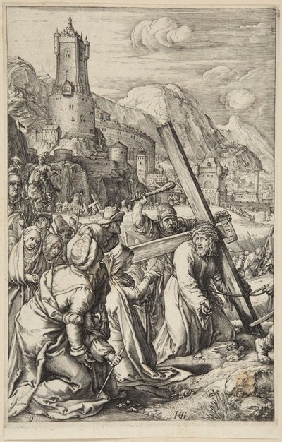 Christus trägt das Kreuz von Hendrick Goltzius