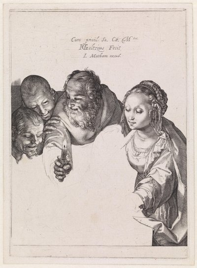 Die Anbetung der Hirten von Hendrick Goltzius