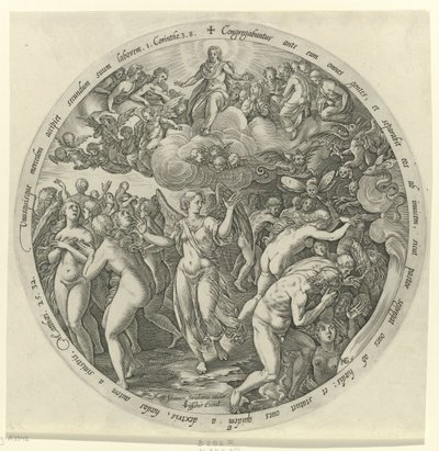 Die Gesegneten werden von den Verfluchten getrennt von Hendrick Goltzius