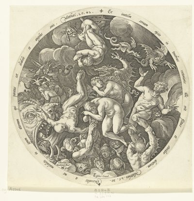 Die Verdammten betreten die Hölle von Hendrick Goltzius