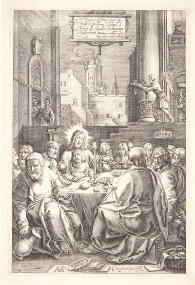 Das letzte Abendmahl von Hendrick Goltzius