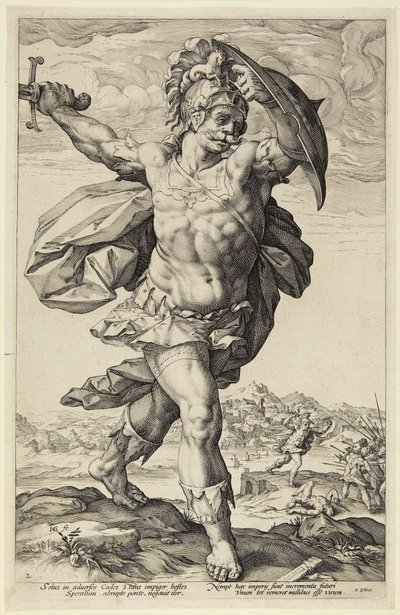 Horatius Cocles von Hendrick Goltzius