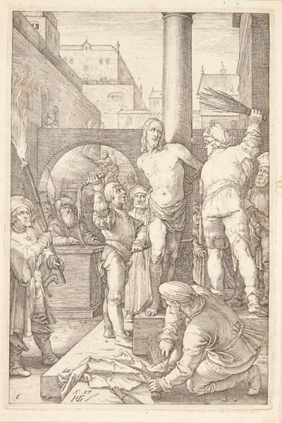 Die Geißelung von Hendrick Goltzius
