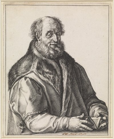 Johannes Zurenus (1517-1591) von Hendrick Goltzius