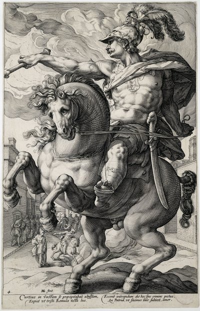 Marcus Curtius von Hendrick Goltzius