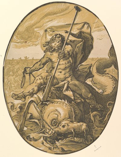 Oceanus von Hendrick Goltzius