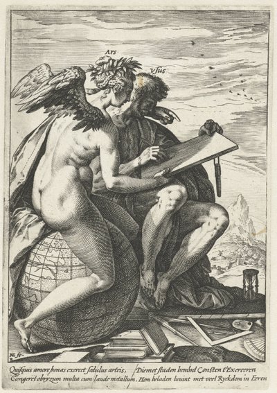 Übung und Kunst von Hendrick Goltzius