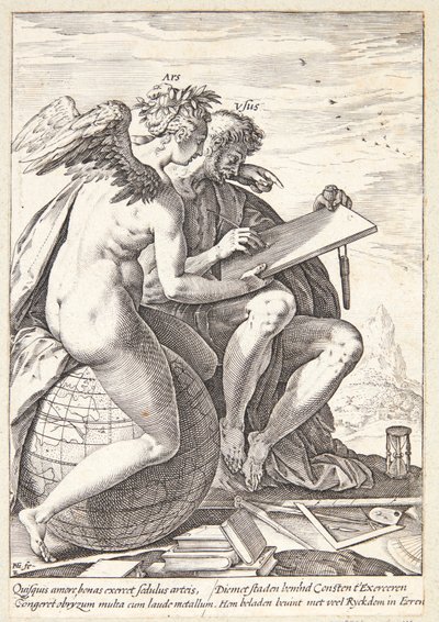 Übung und Kunst von Hendrick Goltzius