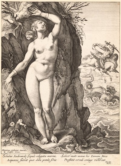 Perseus befreit Andromeda von Hendrick Goltzius