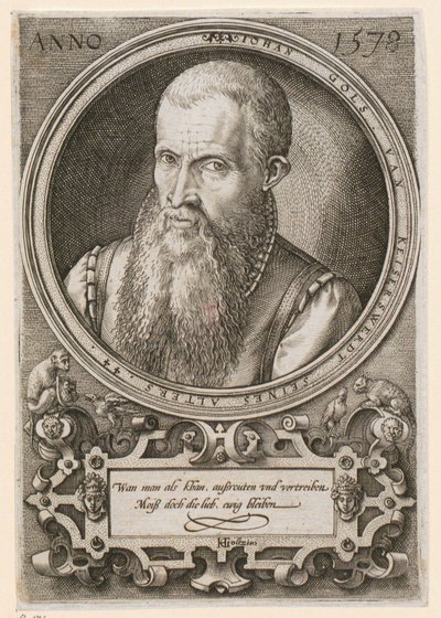 Porträt von Jan Goltz II [Jan Gols; Johan Gols] von Hendrick Goltzius