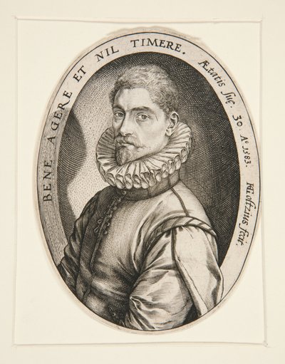 Porträt des Hieronymous Scholiers von Hendrick Goltzius