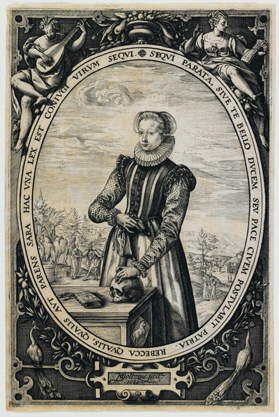 Porträt von Josina Hamels von Hendrick Goltzius