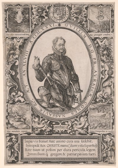 Porträt von Wilhelm von Oranien von Hendrick Goltzius
