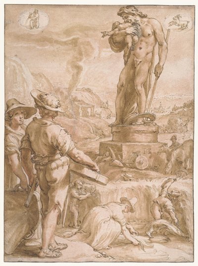 Saturn (Sieben Planeten) von Hendrick Goltzius