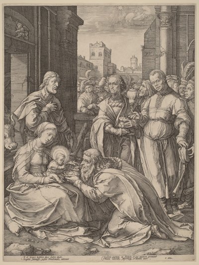 Die Anbetung der Könige von Hendrick Goltzius