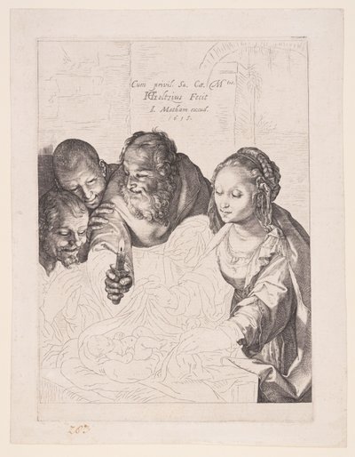 Die Anbetung der Hirten von Hendrick Goltzius
