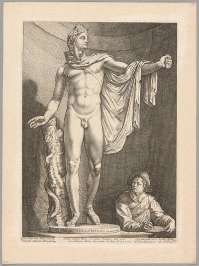 Der Apollo von Belvedere, Tafel 3 aus Drei berühmte antike Skulpturen von Hendrick Goltzius