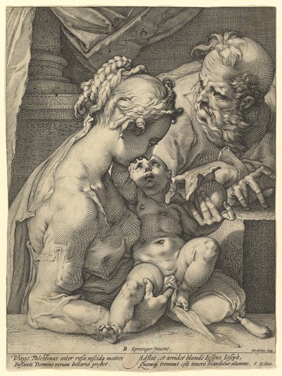 Die Heilige Familie von Hendrick Goltzius