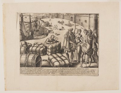 Der unwissende Notar, aus Litis Abusus (Die Missbräuche des Gesetzes) von Hendrick Goltzius