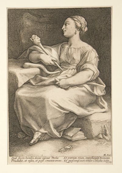 Die neun Musen: Thalia, #2 in einer Serie von 9 von Hendrick Goltzius