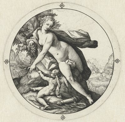 Venus und Cupido von Hendrick Goltzius