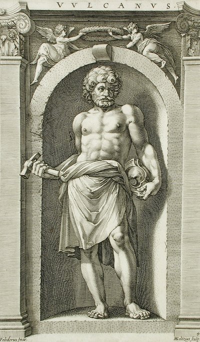 Vulkan von Hendrick Goltzius