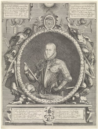 Porträt von Moritz, Prinz von Oranien von Hendrick Hondius (I)