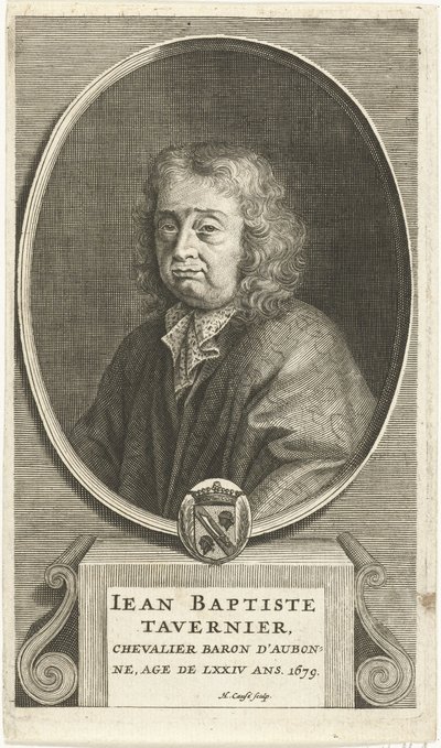 Porträt von Jean-Baptiste Tavernier (1605-1699) von Hendrik (Henricus) (1648-99) Causé