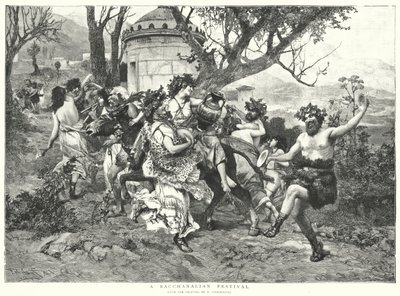 Ein Bacchanalisches Fest von Hendrik (after) Siemiradzki