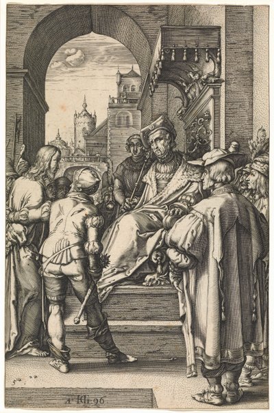 Christus vor Pilatus (nach 1596) von Hendrik Goltzius
