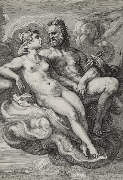 Jupiter und Juno, ca. 1593-94 von Hendrik Goltzius