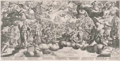 Die Hochzeit von Amor und Psyche von Hendrik Goltzius after Bartholomaeus Spranger