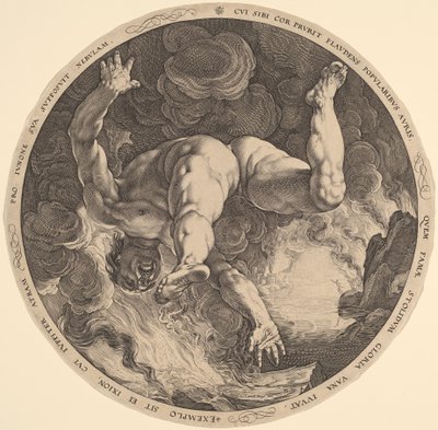 Ixion von Hendrik Goltzius, after Cornelis Cornelisz van Haarlem