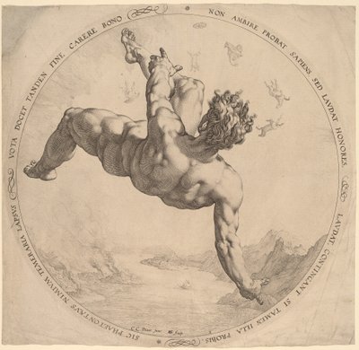 Phaeton von Hendrik Goltzius, after Cornelis Cornelisz van Haarlem