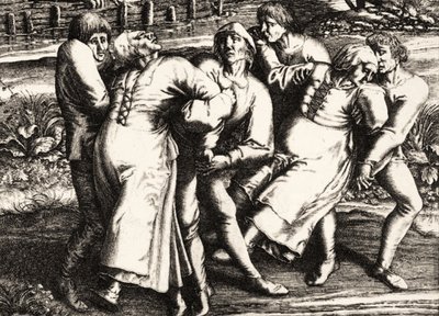 Tanzwut, Straßburg, Elsass, 1518 von Hendrik I Hondius