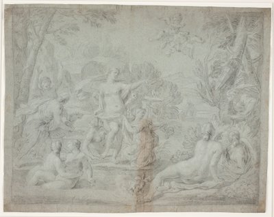 Diana und Aktäon (Ovid, Met., III, 175 ff.) von Hendrik Krock