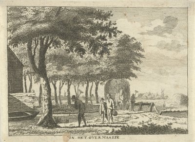 Bauern auf einem Stück Land von Hendrik Roosing