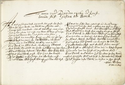 Lobgesang zu Ehren von Gesina ter Borch von Hendrik Wolfsen (signed by artist)